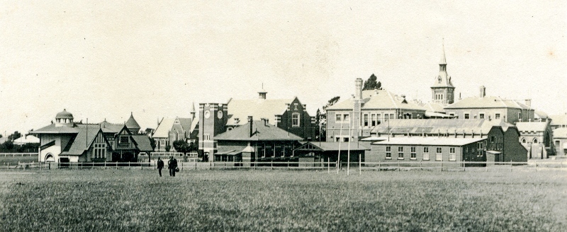 View north-east from the rear of the Geelong College in about 1921.